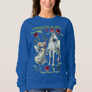 (Royal Blue) Fashionable Trendig Unicorn Cats T Shirt