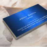 Royal Blue Faux Metallic Lawyer Attorney Visitkort<br><div class="desc">Affärskortet royal Blue Gradient Lawyer/Attorney.</div>
