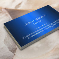 Royal Blue Faux Metallic Lawyer Attorney