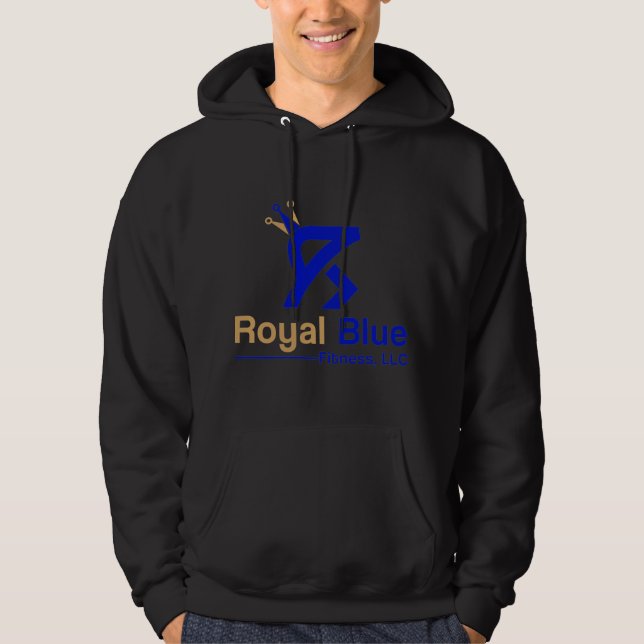 Royal Blue Fitness Hoodie (Framsida)
