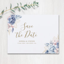 Royal Blue Flowers Wedding