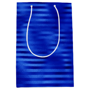 Royal Blue Foil Stripe Hanukkah