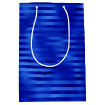 Royal Blue Folie Randig Hanukkah