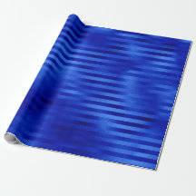 Royal Blue Folie Randig Hanukkah