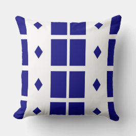 Royal Blue Geometric Dekorativ kudde