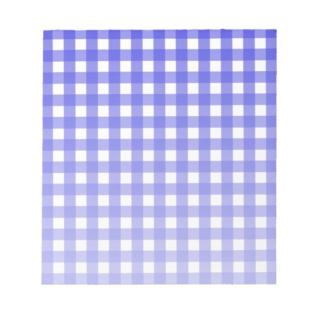 Royal blue gingham anteckningsblock (Framsida)