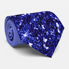 Royal Blue Glitter Necktie Slips