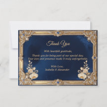 Royal Blue Guld Kron Pearl Elegant Lyx