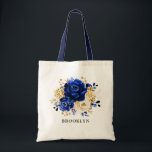 Royal Blue Gult Guld Blommigt Bridesmaid gift Tote Tygkasse<br><div class="desc">Elegant royal blått bridesmaid-gåva från guld till väskan med elegant bouquet av blommor av royal blue,  Navy,  guld,  gult färg ro och eukalyptus löv. Kontakta mig om du behöver hjälp med anpassning eller om du behöver någon annan produkt med den här designen.</div>