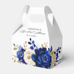 Royal Blue Gult Guld Metallic Möhippa Presentaskar