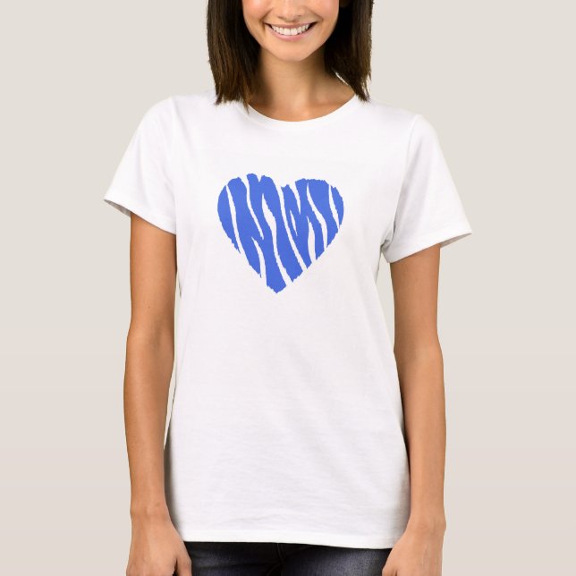 Royal Blue Heart T-shirt (Framsida)