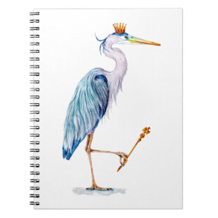 Royal Blue Heron Anteckningsbok