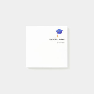Royal Blue High School Personlig Studenten Post-it Block