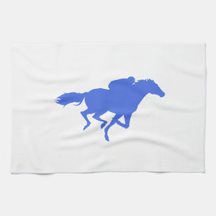 Royal Blue Horse Tävla Kökshandduk