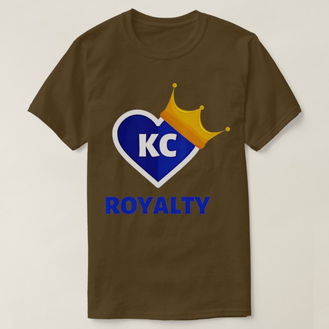 Royal Blue KC Fläkt Kansas City Krona Town Royalty T Shirt (Design framsida)
