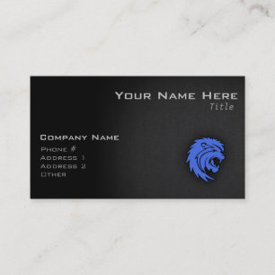 Royal Blue Leo Visitkort