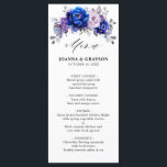 Royal Blue Lilac Lila Blommigt Bröllop Meny<br><div class="desc">Elegant royal blue lilac lavender blommigt Tema bröllop med elegant bouquet av blommor av royal blue,  Navy,  silver,  lilac färg ro buds and sage grönt eucalyptus lövs. Kontakta mig om du behöver hjälp med anpassning eller om du behöver någon annan produkt med den här designen.</div>