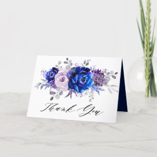 Royal Blue Lilac Lila Möhippa Tack Kort