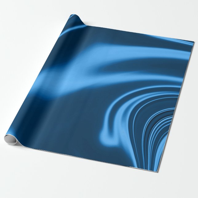 Royal blue luxury BIRTHDAY BRÖLLOP WRAP Presentpapper (Utrullad)