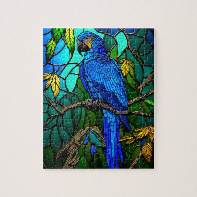 Royal Blue Macaw Pussel (Vertikal)