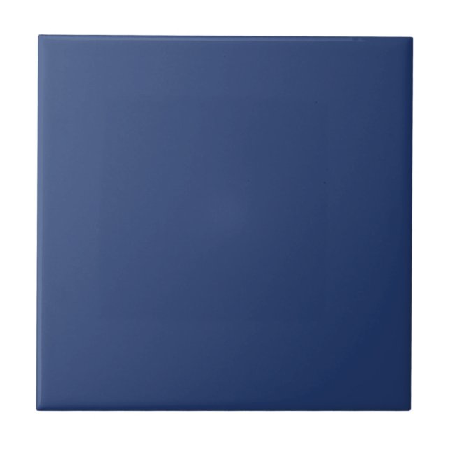 Royal Blue Matches Fractal Mönster 2: Ceramic Tile Kakelplatta (Framsidan)