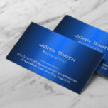Royal Blue Metall Psychiatrist Affärskort Visitkort<br><div class="desc">Royal Blue Metall Psychiatrist-Affärskortet.</div>