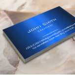 Royal Blue Metallic Chauffeur Driver Visitkort<br><div class="desc">Royal Blue Metall Chauffeur-Affärskortet.</div>