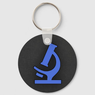 Royal Blue Microscope Nyckelring