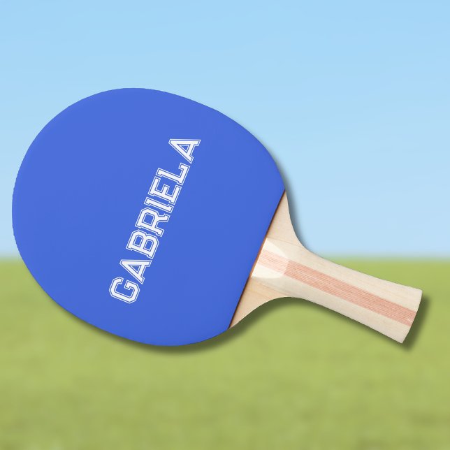 Royal Blue Modern Namn | Minimalistisk Trendig Pingisracket (Skapare uppladdad)