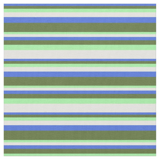 Royal Blue, Mörkens Oliv grönt Gult, Grönt och lju Tyg (Närbild)