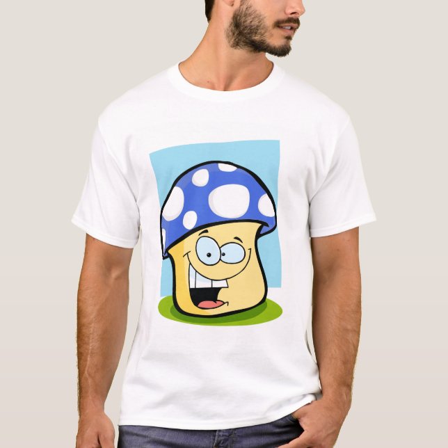Royal Blue Mushroom T Shirt (Framsida)