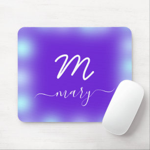 Royal Blue Navy Namn Monogram Cobalt Indyg o Musmatta