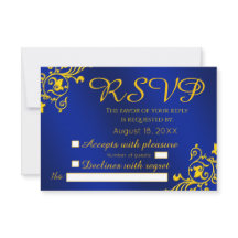 Royal Blue och Guld Bröllop OSA