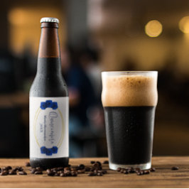 Royal Blue och Guld Geometric Quinceañera Ölflaska Etikett