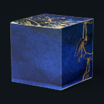 Royal Blue och Guld Presentaskar<br><div class="desc">Dazzling vintage favbox i accents of navy,  royal and guld.</div>