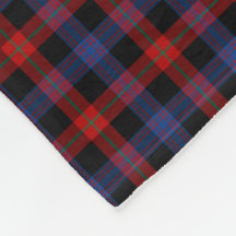 Royal Blue och Red Brown Klan Tartan