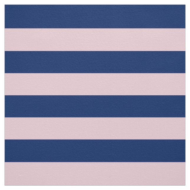 Royal Blue och Rosa Rand Tyg (Provkarta)