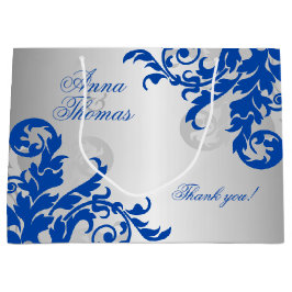 Royal Blue och Silver Flourish