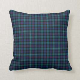 Royal Blue och Turcos Mackenzie Modern Tartan Kudde