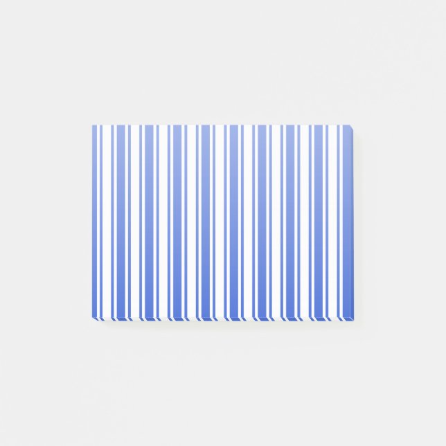 Royal blue och white candy rand post-it block (Framsida)