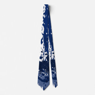 Royal Blue Paint Splatter Party Gift - Tie Slips