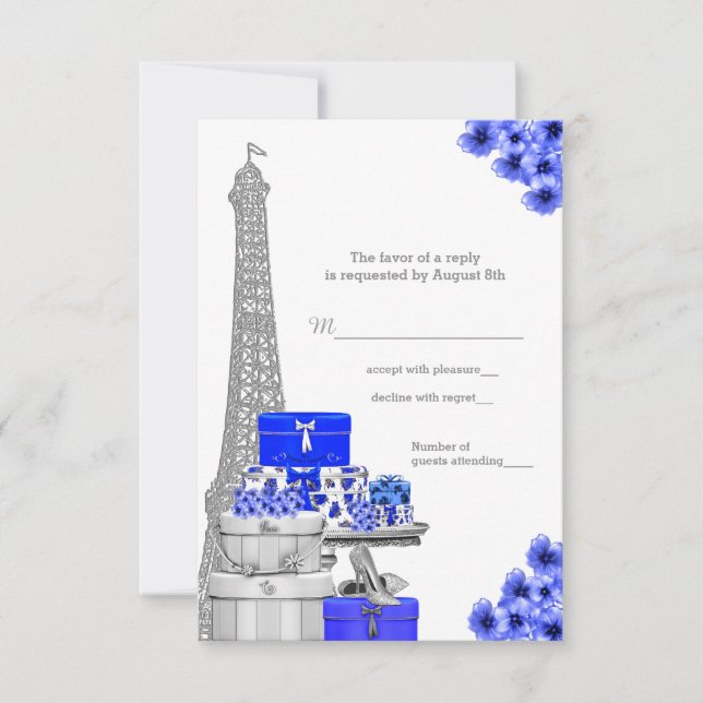 Royal Blue Paris OSA Kort (Framsida)