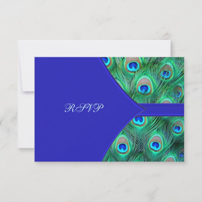 Royal Blue Peacock Bröllop OSA (Framsida)