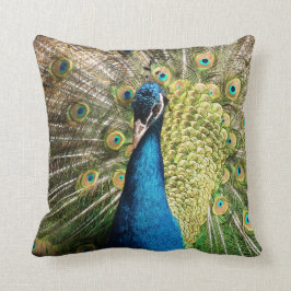 Royal Blue Peacock Kudde