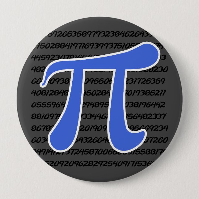 Royal Blue Pi-symbol Knapp (Framsida)