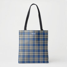Royal Blue Play Klan Napier Tartan Monogram