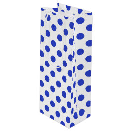 Royal blue polka dots