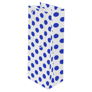 Royal blue polka dots