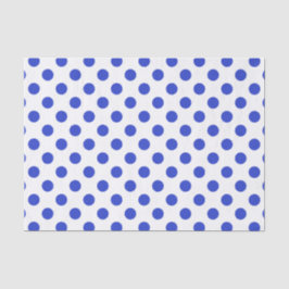 Royal blue polka dots