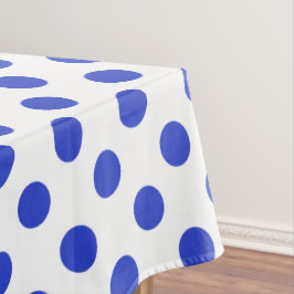 Royal blue polka dots
